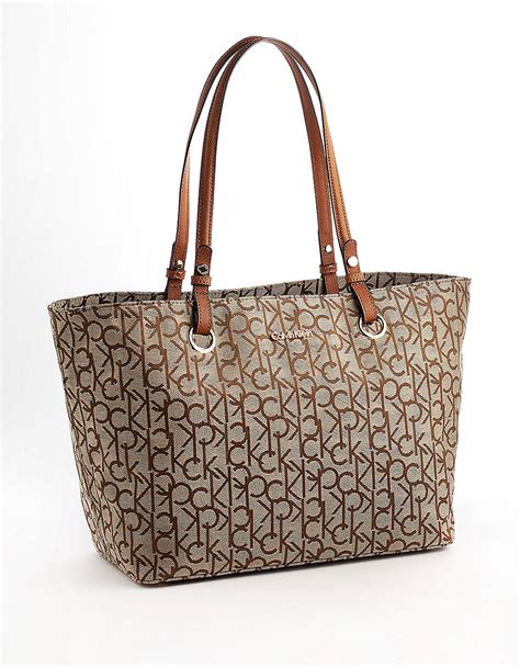 calvin klein tote bag brown